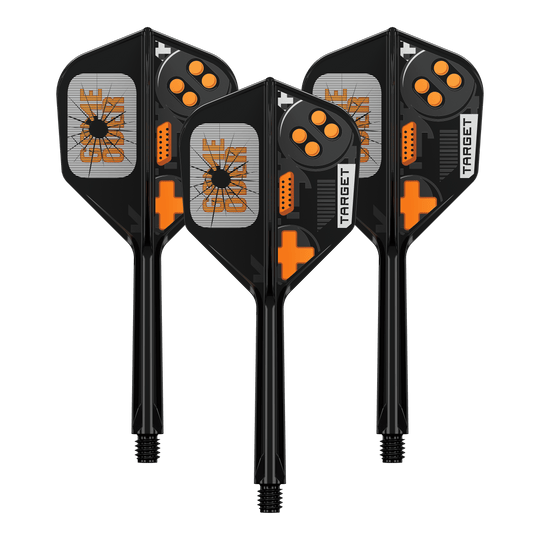Letky Target K-Flex Game Over č. 6 Ein Satz Target K-Flex GameOver No6 Flights, 33 mm. Die Flights werden im Bild dargestellt.