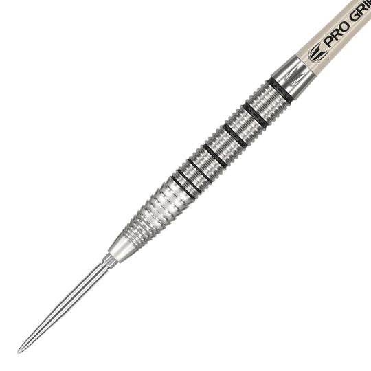 Ocelové šipky Target EXO SP02 Swiss Point Das Bild zeigt einen Target EXO SP02 Swiss Point Steeldart. Der Dart ist silberfarben und hat eine fein gerillte Griffzone für besseren Halt.