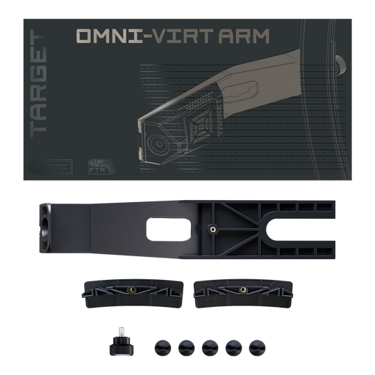 Rameno kamery Target OMNI VIRT Dieses Bild präsentiert den Target OMNI VIRT Kamera Arm. Das Produkt ist ein spezieller Kamerahalter für Dartspieler.