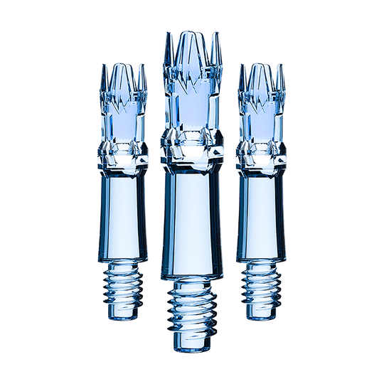 Náhradní hřídele L-Systém L - čirá modrá Ein Set an blauen transparenten Ersatzshafts ist zu sehen. Die Shafts sind sortiert dargestellt.