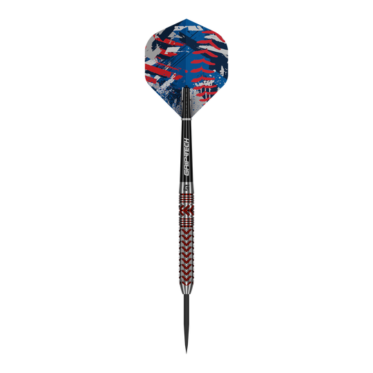 Šipky GOAT Curveball ocelové Auf dem Bild sind GOAT Curveball Steeldarts zu sehen. Die Darts sind detailliert abgebildet.