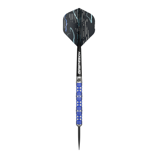 Zu sehen sind GOAT Surfer Steeldarts. Das Set ist für ambitionierte Spieler gedacht.