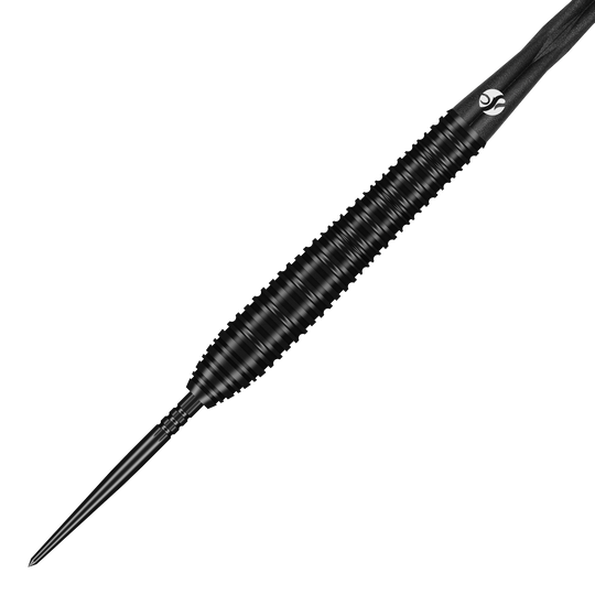 Ocelové šipky Shot ZEN Torpedo Turbo Point - 23g Das Bild zeigt die Shot ZEN Torpedo Turbo Point Steeldarts - 23g. Die Details der Steeldarts sind sichtbar.