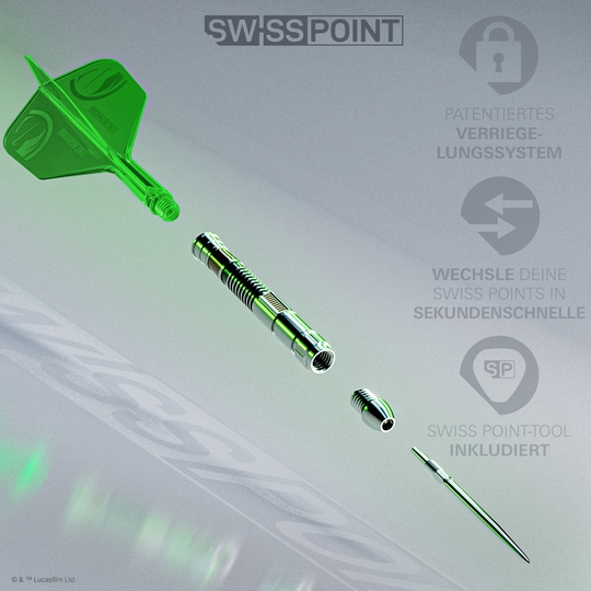 Šipky Target Star Wars Luke Skywalker Jedi Knight Lightsaber Limited First Edition - 24g Hier ist das Produkt Target Star Wars Luke Skywalker The Jedi Knight Light Saber Limited Edition Steeldarts - 24g zu sehen. Die Darts sind eine Sonderedition und haben ein Star Wars-Design.