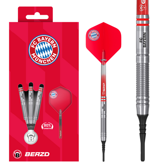 Beazd FC Bayern Mnichov Tungsten Soft Darts - 18g Beazd FC Bayern Mnichov Tungsten Soft Darts - 18g