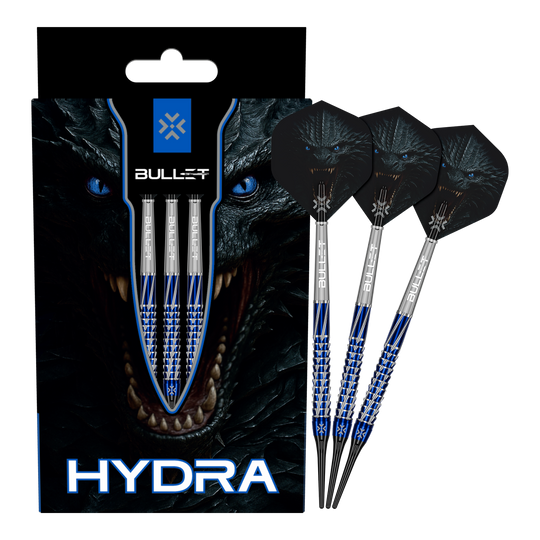 Šipky Bullet Hydra Softdarts - 20g Bullet Hydra Softdarts - 20g Darts werden vollständig und aus mehreren Winkeln gezeigt. Das Bild vermittelt einen vollständigen Eindruck des gesamten Produkts.