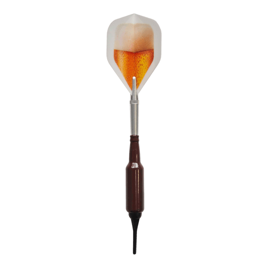 Měkké šipky McDart Prost Beer Bottle se 100 měkkými špičkami - 16,5 g Gezeigt werden die McDart Prost Bierflaschen Softdarts mit 100 Softdartspitzen, 16,5 g. Die Softdarts kombinieren Spaß und Funktion für Dartliebhaber.