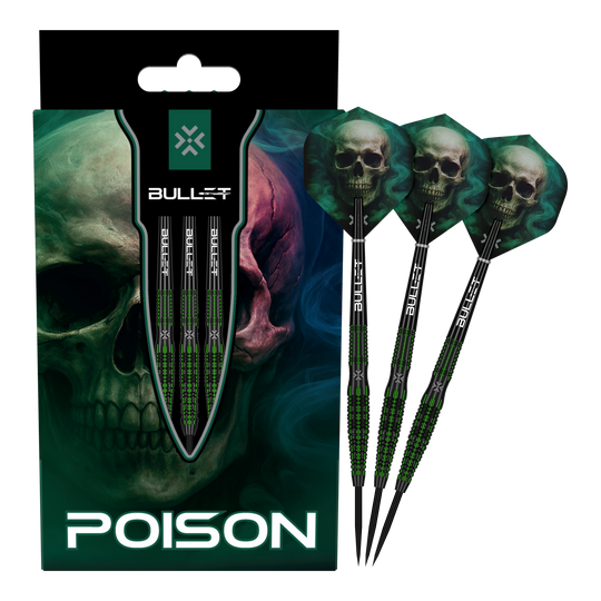 Ocelové šipky Bullet Poison Hier sind die Bullet Poison Steeldarts vollständig abgebildet. Die einzigartigen Steeldarts eignen sich für Dart-Enthusiasten.