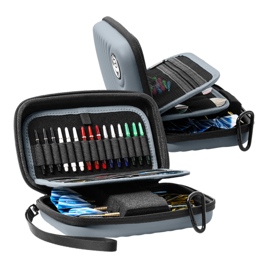 Pouzdro na šipky Bulls Orbis XL - šedé Dies ist das Bulls Orbis XL Dartcase in Grau. Es schützt und transportiert Ihre Dartpfeile sicher.