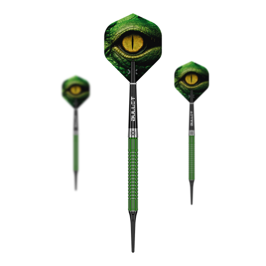 Šipky Bullet Gator Softdarts - 20g Abgebildet ist das Set Bullet Gator Softdarts - 20g. Diese Darts sind leicht und ideal für Softdart-Spieler.