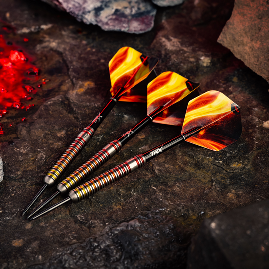 Ocelové šipky Red Dragon Furnace Dies ist ein Bild der Red Dragon Furnace Steeldarts. Die Darts sind speziell für Präzision und Leistung entwickelt.