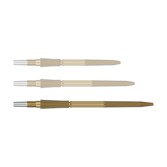 Špičky na šipky Target Elysian Archetype 43 Swiss Point ocelové - zlaté Das Bild zeigt eine goldene Dartspitze in der Länge 42 mm. Die Dartspitze ist von Target Elysian Archetype 43 SwissPoint.