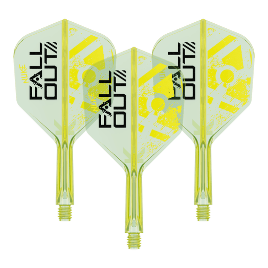 Letky Target K-Flex Luke Littler Fallout No6 Ein Set aus Target Luke Littler Fallout No6 KFlex Flights wird präsentiert. Die Größe beträgt 19 mm.