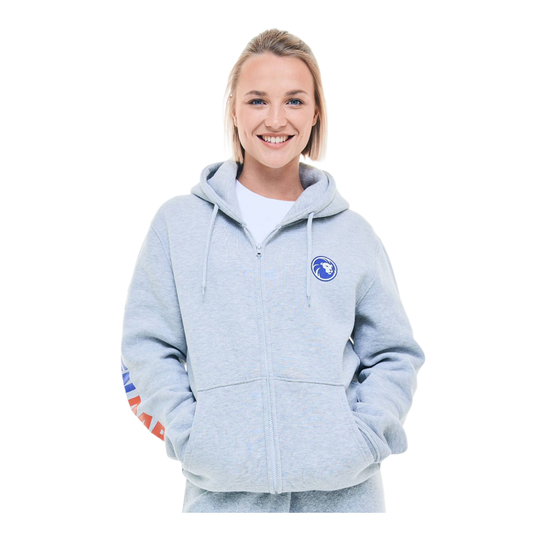 Mikina s kapucí na zip Löwen Collection Das Bild zeigt den Löwen Kollektion Zip-Hoodie. Es handelt sich um einen bequemen Hoodie mit Reißverschluss.