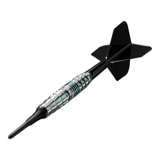 Měkké šipky Target Black Marque Pierce - 18,5 g Auf dem Foto ist das Produkt Target Black Marque Pierce Softdarts - 18,5g zu sehen. Diese Darts haben ein elegantes Design und eignen sich ideal für Softdart-Liebhaber.