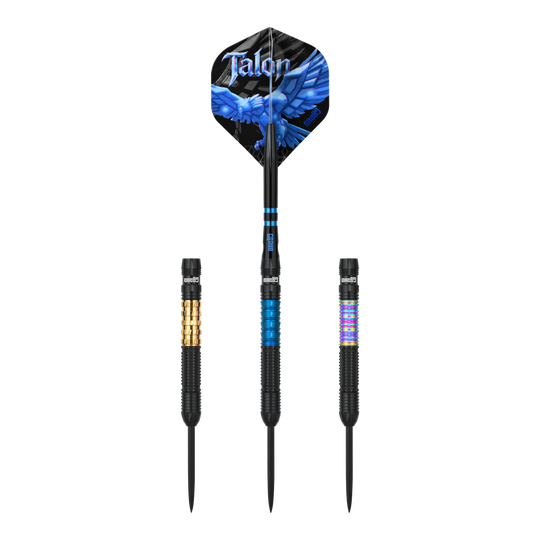 Ocelové šipky One80 Talon T1 Dieses Bild zeigt die One80 Talon Steeldarts. Die Darts sind für anspruchsvolle Spieler geeignet.