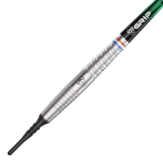Měkké šipky Bulls Danny Jansen - 20g Die Abbildung zeigt die Bulls Danny Jansen Softdarts mit einem Gewicht von 20g. Diese Dartpfeile sind für das Softdartspiel konzipiert.