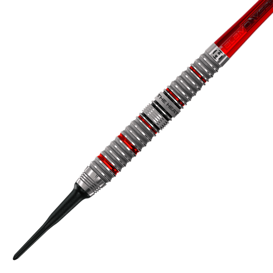Gezeigt wird das Produkt Harrows Damon Heta Series 4 Softdarts. Die Darts eignen sich ideal für Softdartspieler.