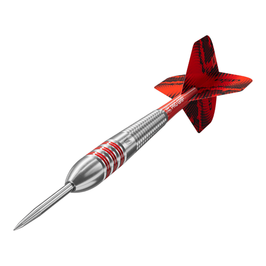 Šipky Target Nathan Aspinall Brass Steel - 22g Auf dem Bild sind die Target Nathan Aspinall Brass Steeldarts - 22g abgebildet. Die Darts haben eine spezielle Struktur für einen besseren Griff.