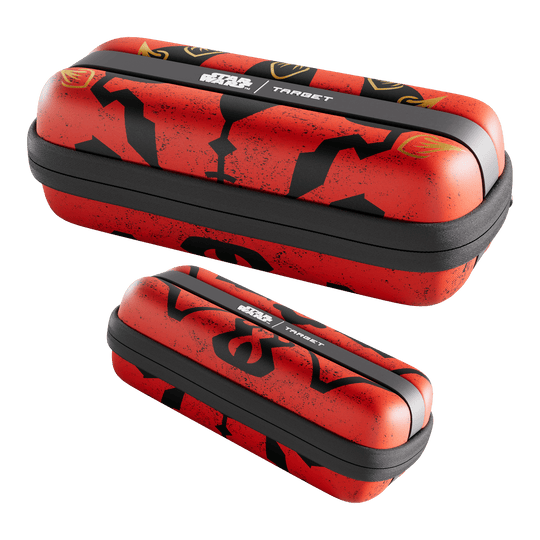 Pouzdro na šipky Target Star Wars Boa - Darth Maul Hier ist das Target Star Wars Boa Dartcase - Darth Maul zu sehen. Die Abbildung zeigt das Design und die Details des Dartcases.