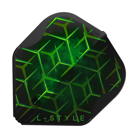 Letky L-Style Lukas Wenig V1 Black L1EZ L-Style Lukas Wenig V1 Black L1EZ Flights sind als Einzelstück mit mattem Finish abgebildet. Die schwarze Farbe hebt die Struktur hervor.