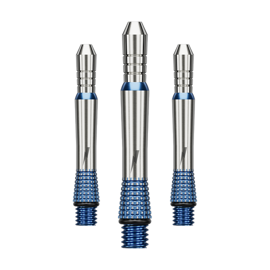 Ein Bild mit dem Dateinamen 380410_Target_Phil_Taylor_Power_Gx2_Titanium_Shafts_224mm_1Set. Es handelt sich vermutlich um ein Set Titan-Dartschäfte.