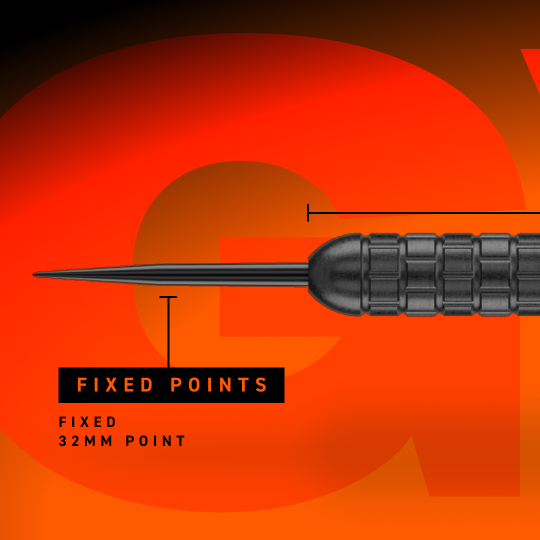 Winmau Gian Van Veen jádro mosazné Steeldarts - 21g Auf dem Bild ist Winmau Gian Van Veen Core Brass Steeldarts mit 21 Gramm abgebildet. Der Fokus liegt auf der Detailansicht des Dartpfeils.