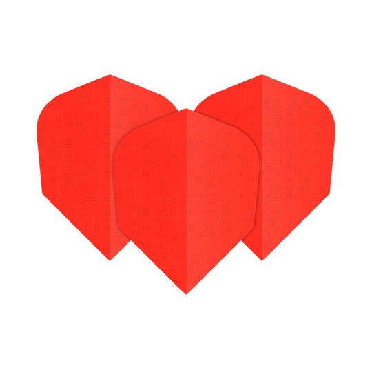 Nylonová tkanina č. 6 letky Das Bild trägt den Dateinamen 'Nylon-Stoff_No6_Flights_NeonOrange_1Set'. Wahrscheinlich zeigt es ein Set Flight-Flügel aus Nylon-Stoff in Neonorange.