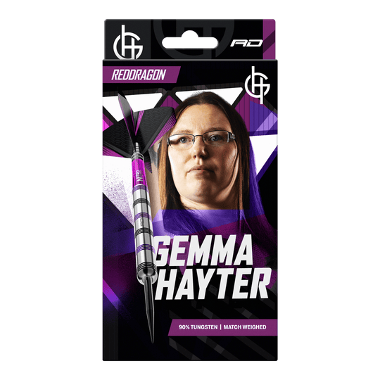 Ocelové šipky Red Dragon Gemma Hayter - 22g Abgebildet sind die Red Dragon Gemma Hayter Steeldarts - 22g. Die Darts sind für das Steeldartspiel konzipiert.