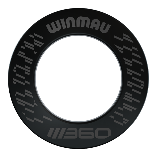 Obložení terče Winmau Blade 360 - černé Das Bild zeigt das Winmau Blade 360 Dartboard Surround in Schwarz. Diese Dartboard-Umrandung schützt die Wand und bietet ein professionelles Aussehen.