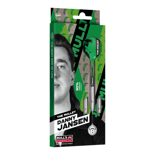 Měkké šipky Bulls Danny Jansen - 20g Hier ist der Bulls Danny Jansen Softdart mit 20g Gewicht abgebildet. Das Produkt eignet sich für professionelle Softdartspiele.