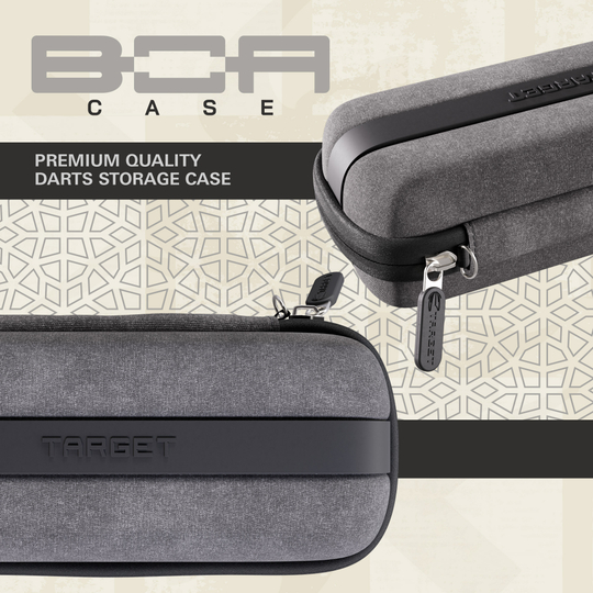 Pouzdro na šipky Target BOA Abgebildet ist ein Dartcase in Grau und Hellgrau. Das Produkt ist vermutlich das Target BOA Dartcase.