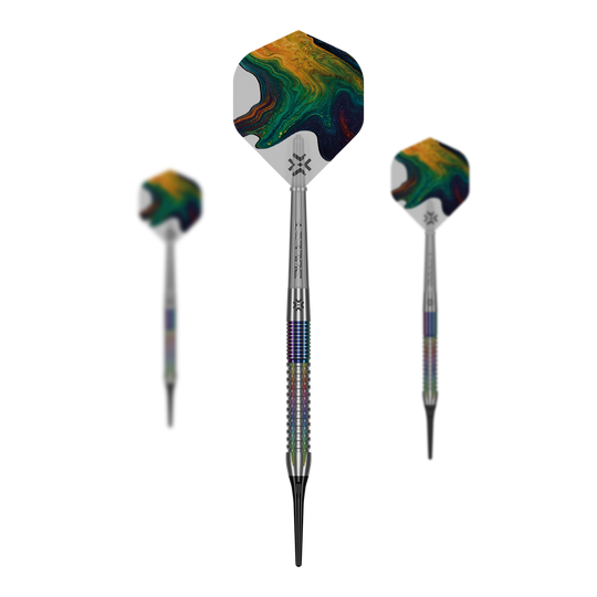 Dies ist ein Bild der Bullet Diesel V2 20g Soft Darts. Diese Softdarts sind speziell für elektronische Dartautomaten gedacht.