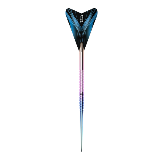Caliburn TTD Complete Titanium T1 Rainbow Steeldarts - 5g Hier sieht man den Caliburn TTD Complete Titanium T1 Rainbow Steeldarts - 5g. Der Dartpfeil ist besonders durch sein farbenfrohes Aussehen.
