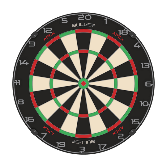 Kroužek s číslem na terč Bullet Dieses Bild zeigt einen Zahlenring in Grau für ein Dartboard. Der Artikelname ist BT1000110_Bullet_Dartboard_Zahlenring_Grau_2.