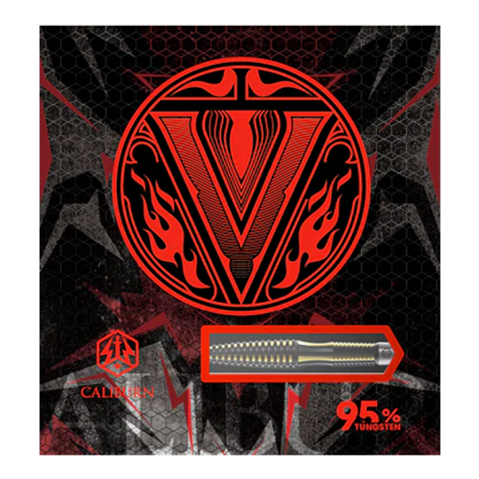 Ocelové šipky Caliburn V-Series V1 Abgebildet sind die Caliburn V-Series V1 Steeldarts. Diese Darts eignen sich hervorragend für den Präzisionssport.