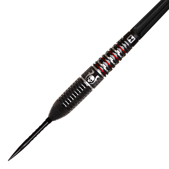 Harrows Ryan Searle Geo Quick Point Steeldarts Ein Steeldart der Ryan Searle GEO QuickPoint Serie ist dargestellt. Das Design ist modern und detailreich.