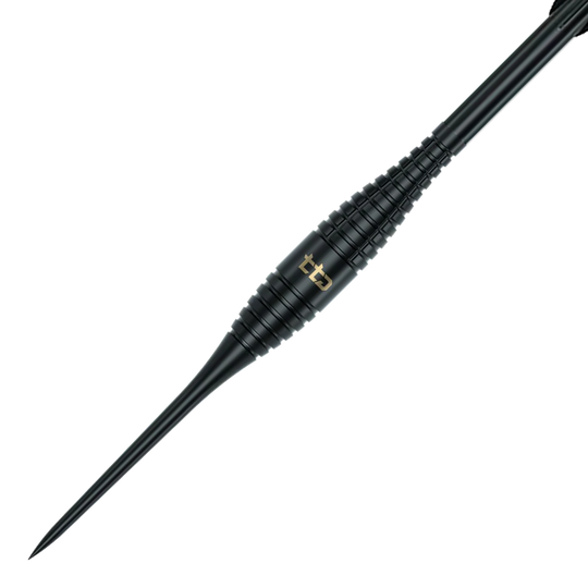 Caliburn TTD Complete Titanium T2 Black Steeldarts - 6g Gezeigt wird das Produkt Caliburn TTD Complete Titanium T2 Black Steeldarts - 6g. Diese Steeldarts zeichnen sich durch ihr Titan-Material aus.