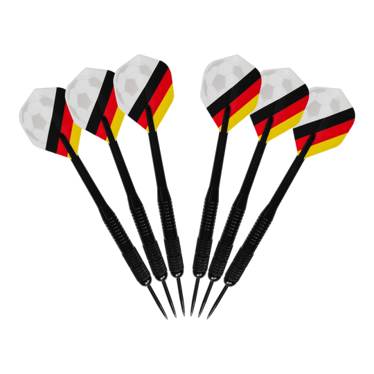 Fotbalový balíček McDart Kick-off Das Bild zeigt das McDart Anpfiff Fußball Bundle. Es handelt sich um ein Produkt für Fußball-Fans, das mehrere Artikel umfasst.