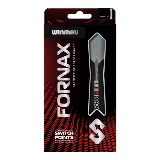 Šipky Winmau Fornax Tapered Switch Point ocelové Auf dem Bild sieht man die Winmau Fornax Tapered Switch Point Steeldarts. Sie zeichnen sich durch ihre schlanke und konische Form aus.