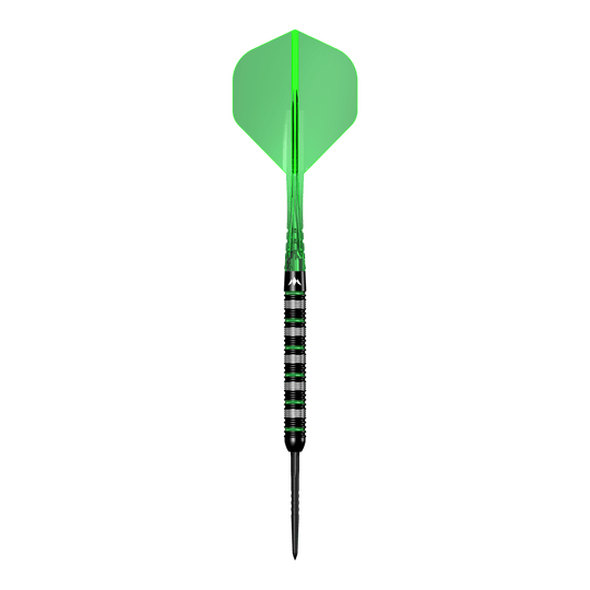 Ocelové šipky Mission Moldavit - 23g Das Bild zeigt die Mission Moldavite Steeldarts - 23g. Die Dartpfeile sind speziell für Präzisionswürfe entwickelt.