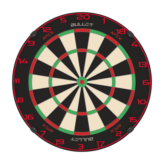 Kroužek s číslem na terč Bullet Dies ist ein Bild eines Dartboard-Zahlenrings in Rot. Der Dateiname ist BT1000120_Bullet_Dartboard_Zahlenring_Rot_2.