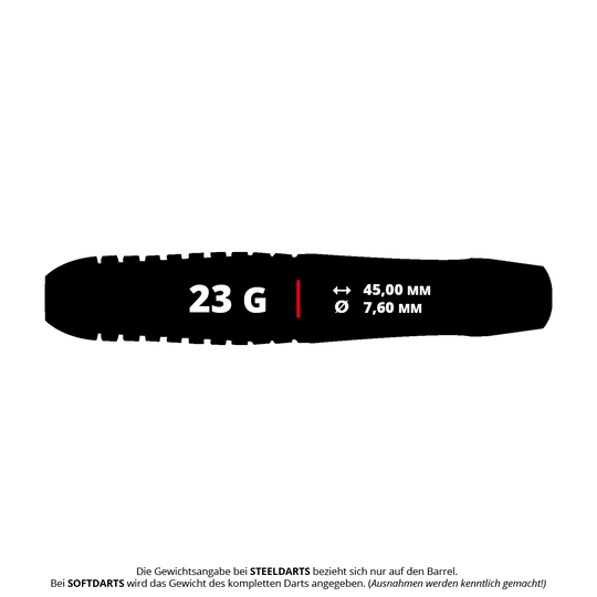 Ocelové šipky Karella Comic Line CL-4 - 23g Gezeigt wird der Karella Comic Line CL-4 Steeldart mit 23 Gramm Gewicht. Das Produkt zeichnet sich durch sein modernes Design aus.