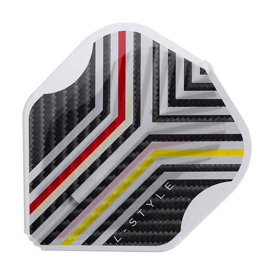 Letky L-Style Arno Merk V1 Clear White L1EZ Ein einzelner L-Style Arno Merk V1 Clear White L1EZ Flight wird detailliert präsentiert. Die Flächenwirkung kommt gut zur Geltung.