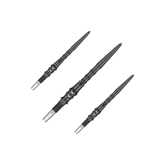 Špičky na šipky Target Japan Premium Swiss Point Steel - černé Das Bild zeigt das Produkt '340373_Target_Japan_Premium_SwissPoint_Steeldartspitzen_Schwarz_30mm_1Set'. Es handelt sich vermutlich um ein Set schwarzer SwissPoint Steeldartspitzen aus Japan mit 30mm Länge.