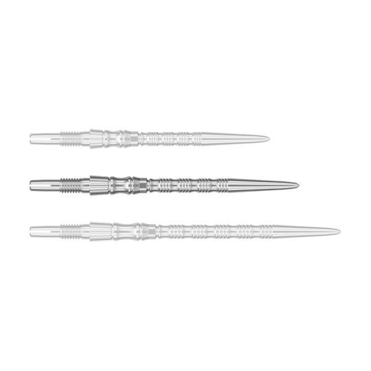 Ocelové hroty na šipky Target Signature Swiss Point TRB - stříbrné Dieses Bild zeigt eine einzelne silberne Dartspitze mit einer Länge von 35 mm. Vermutlich handelt es sich um das Modell 'Target SwissPoint Signature TRB Dartspitzen'.