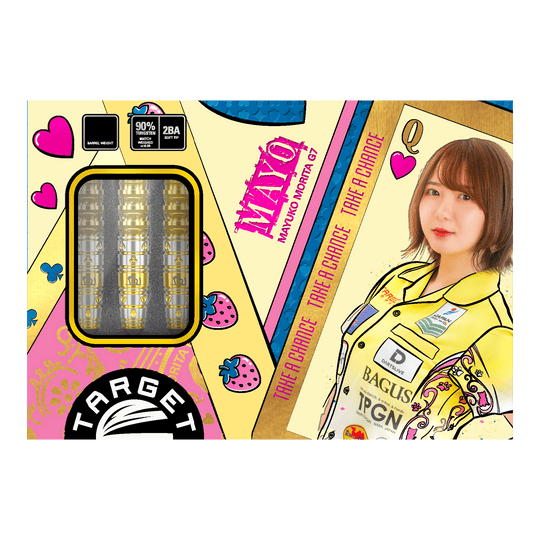Měkké šipky Target Japan Prime Series Mayuko Morita Mayo GEN7.5 - 20g Gezeigt werden die Target Japan Prime Series Mayuko Morita Mayo GEN7.5 Softdarts mit 20g Gewicht. Dieses Produkt wurde für hohe Dartsportansprüche entwickelt.