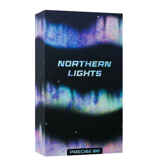 Přesné ocelové šipky Northern Lights 180 Das Foto zeigt die Precise 180 Northern Lights Steeldarts. Der Artikel ist für enthusiastische Dartspieler geeignet.