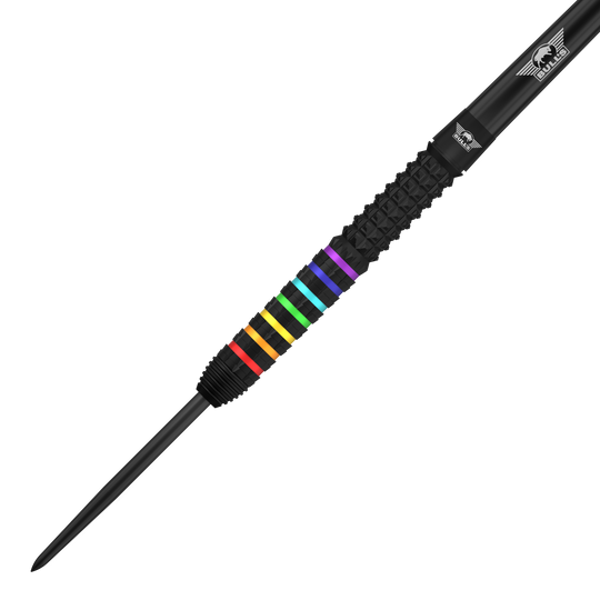 Ocelové šipky Bulls NL Ricky Evans Rapid 95 Abgebildet sind die Bulls NL Ricky Evans Rapid 95 Steeldarts mit 23g. Das Foto hebt das Design und die Form der Darts hervor.