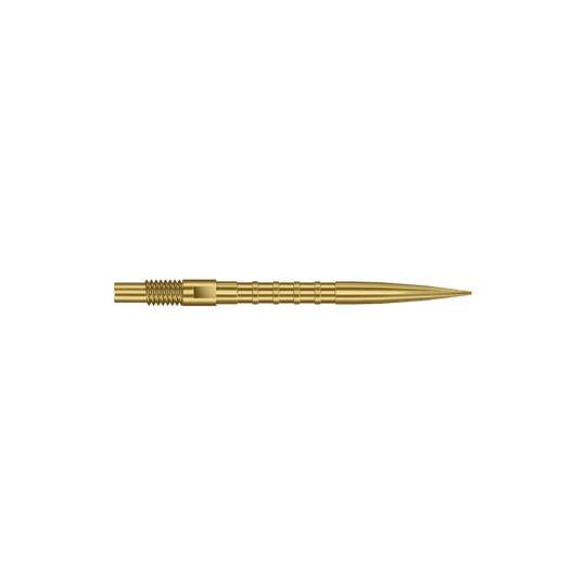 Špičky na šipky Harrows Quick Point Heavy Metal - zlaté Diese Abbildung zeigt goldene Dartspitzen mit Heavy Metal Grip, 26 mm. Die Spitzen sind besonders für präzises Darten geeignet.